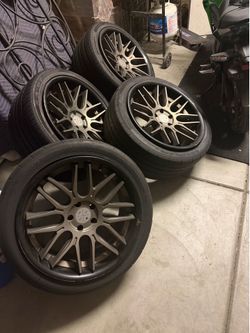 20" staggered Blaque Diamond Rims