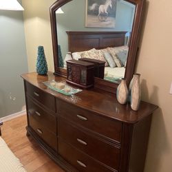 Chest, Dresser/Mirror  & King Mattress/Box Springs