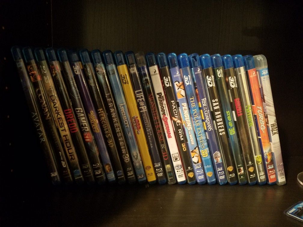 23 3D blu-ray movies