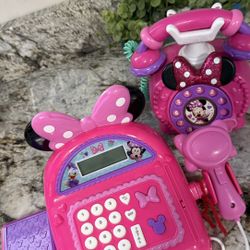 Minnie Mouse Cash Register & Rotary Phone