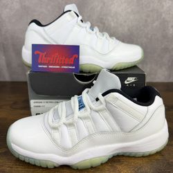 Air Jordan 11 Retro Low Legend Blue Size 5 GS / 6.5W 528896-117 White Patent Youth Shoes OG Rare