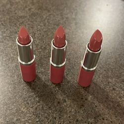 Clinique Set Of 3 Full Size Plum Pop Lipstick 
