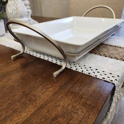 Crate And Barrel Serving Dish 