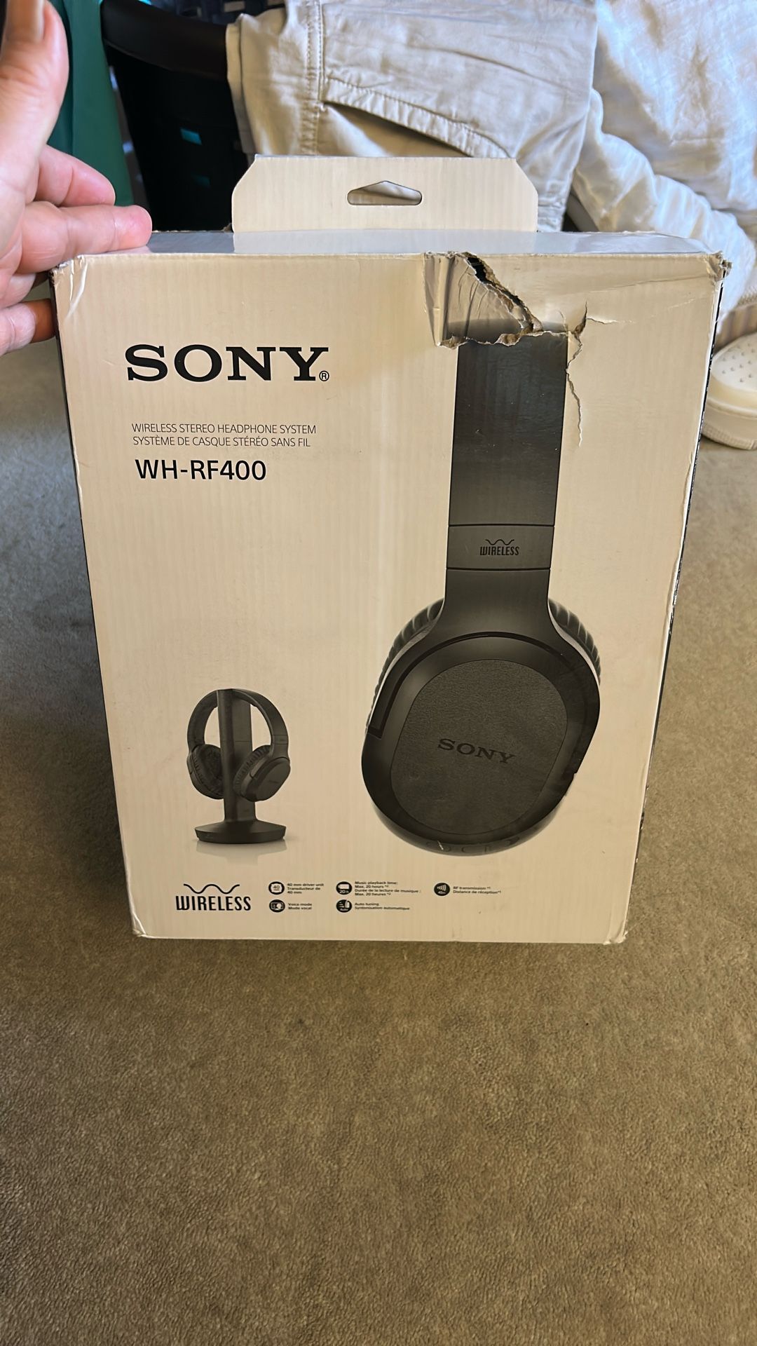 Sony WH RF400 Headphones , Sony - WHRF400 RF Wireless Headphones