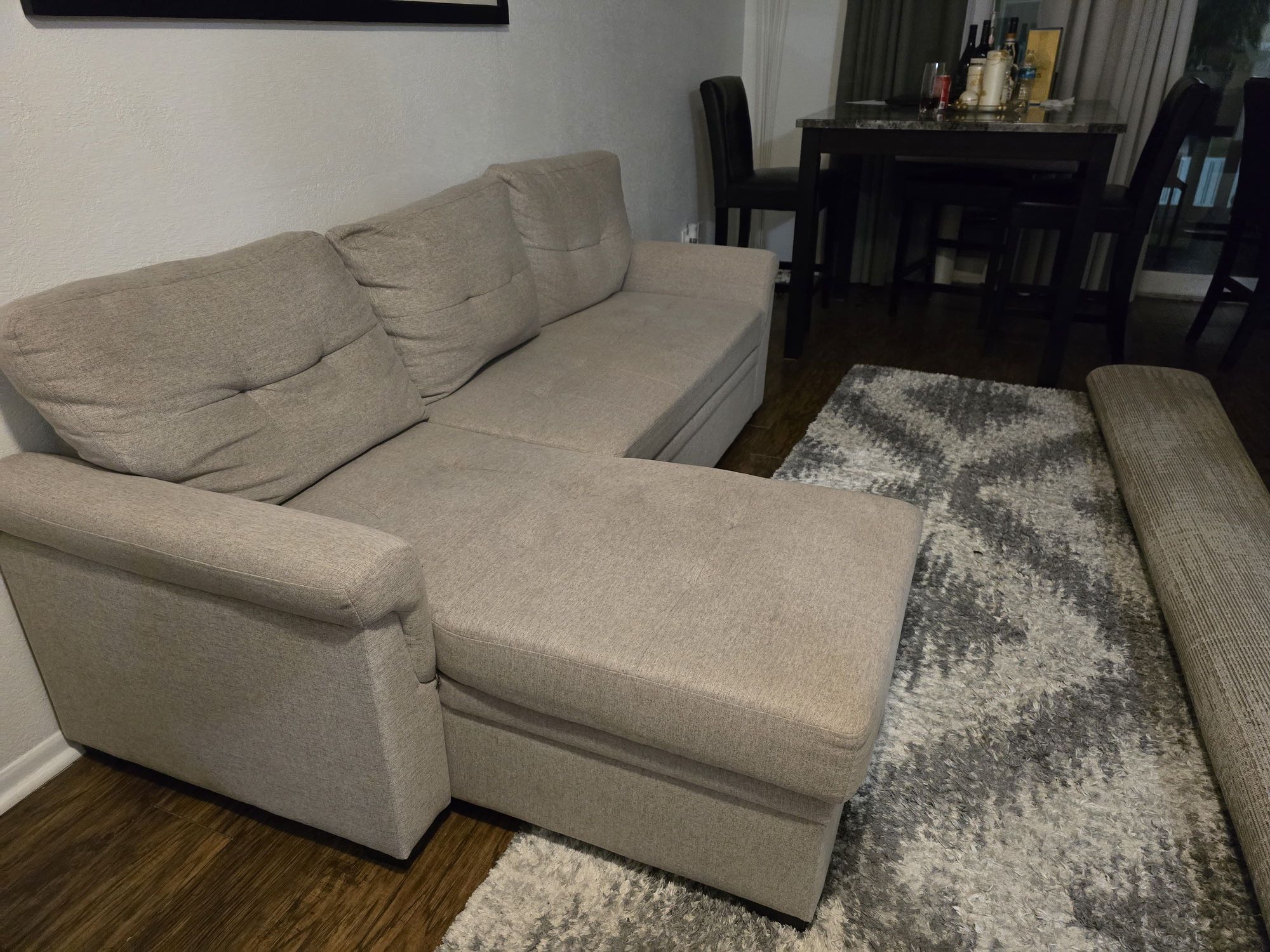 Grey Sleeper Sofa With Storage 