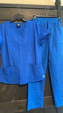 Royal Blue Scrub Top and Pants