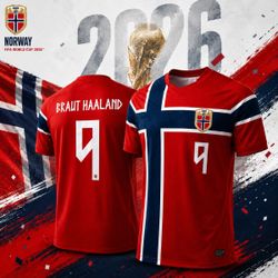 Haaland Norway World Cup Jersey M Medium L Large XL