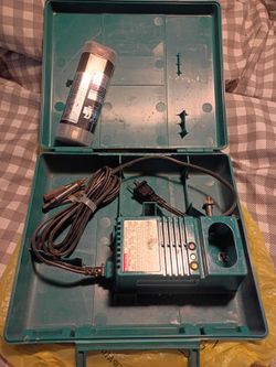 Makita charger, battery, and case