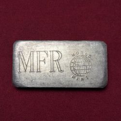 Silver .999 Bar 3ozs. MFR World Mint 1968 Vintage Rare