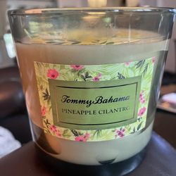 Tommy Bahama 3 Wick candle pineapple cilantro