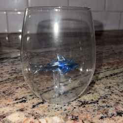 Shark wine glass never used