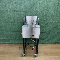 Freidora De 2 Canastas | Incluye 2 Canastas Y Manguera Con Regulador | 2 Basket Deep Fryer | Include