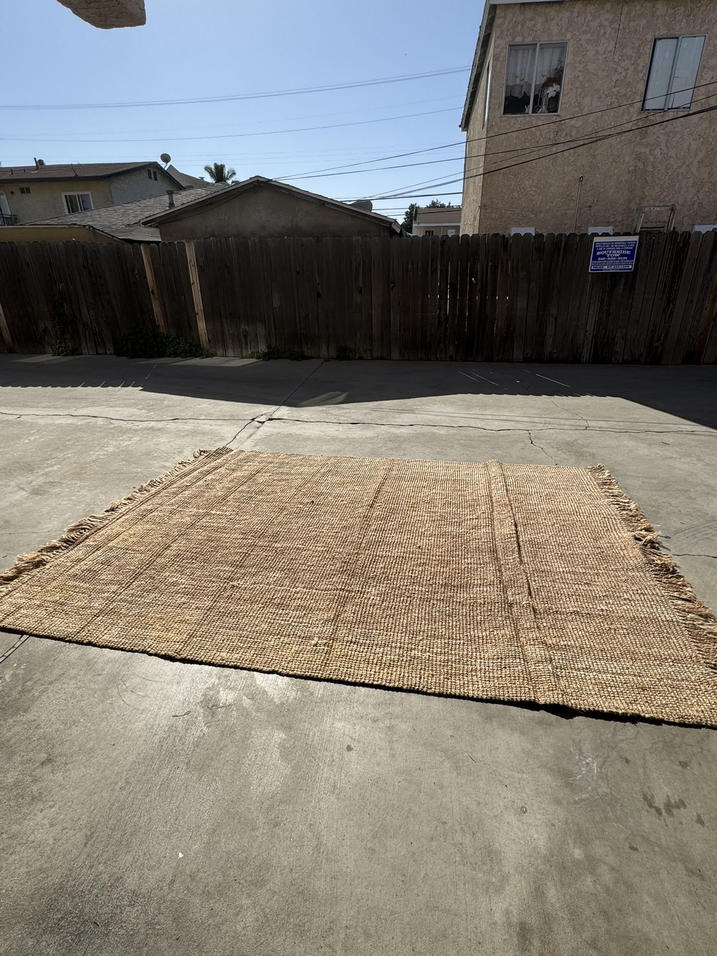 HANDWOVEN JUTE RUG ALFOMBRA DE YUTE