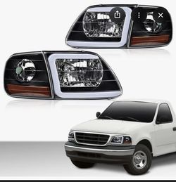 Headlights And Corners Set With Drl Lights White 