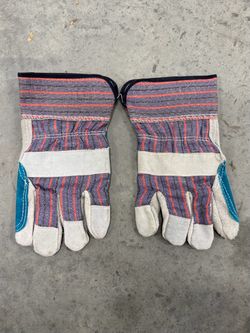 Brand New Heavy Duty Leather Palm Work Gloves - Pair