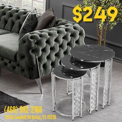 Coffee Table Set 3pc - Delivery And Financing Available 