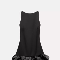 Combination Puff Hem Dress