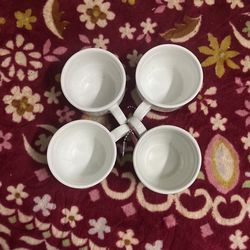 White Fine China Tea Cups