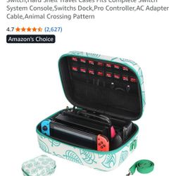 Storage Case for Nintendo Swith hard shell Animal Crossing