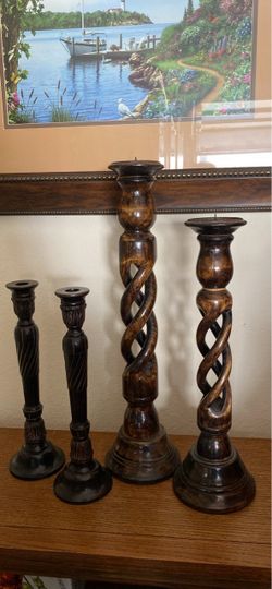 4- Candle Holders NEW