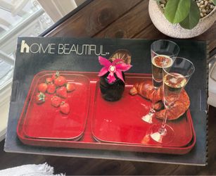 New. 3 pc Serving Tray Set