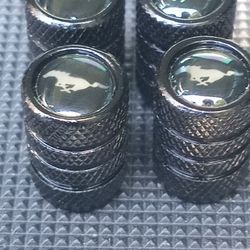 Mustang tire stem caps