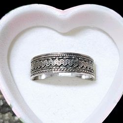 .925 Mexican Silver Ring Size 8