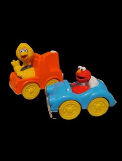 Sesame Street Elmo and Big Bird Cars