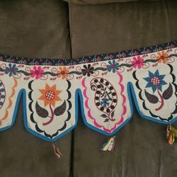 Colorful Embroidered Wall Hanging 46" Long From World Market