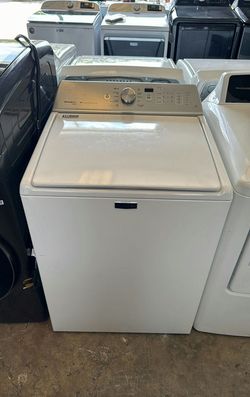 Maytag Top Load Washer - White, Good Condition, High Efficiency