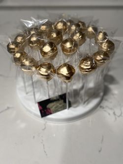 Gold Cake Pops by per dozen and more