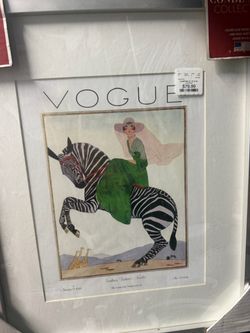 Vogue Magazine Cover Framed Print