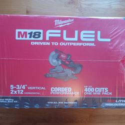 Milwaukee M18 Fuel 10" Dual Bevel Sliding Miter Saw 