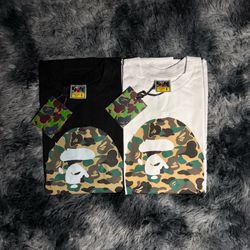 Green Camo Bape Tee Shirt