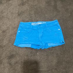 Teal Jean Shorts Size 0