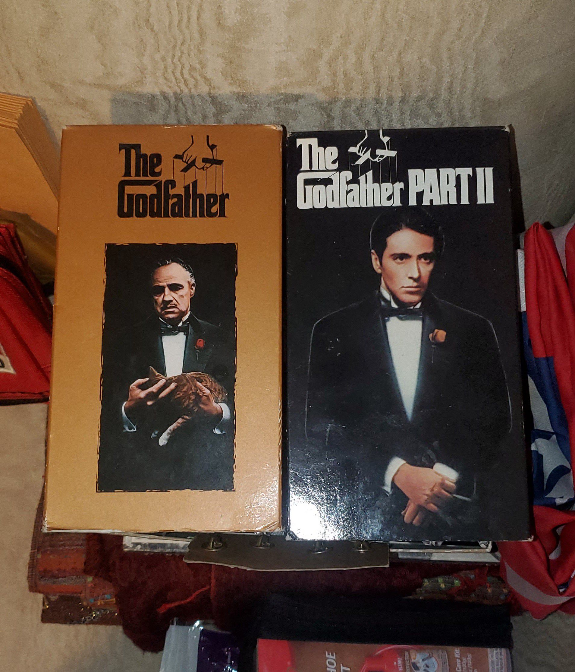 The Godfather (I & II) - VHS excellent condition