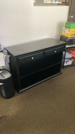 2 Drawer Wooden TV Cabinet