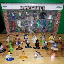 Minecraft Die Cast Metalfigs Collection By Mojang! 39 Figures In All! Used