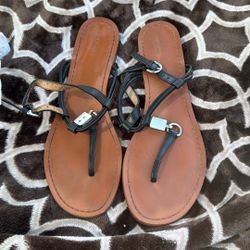 Women’s Coach Leather Sandals Size 9.5