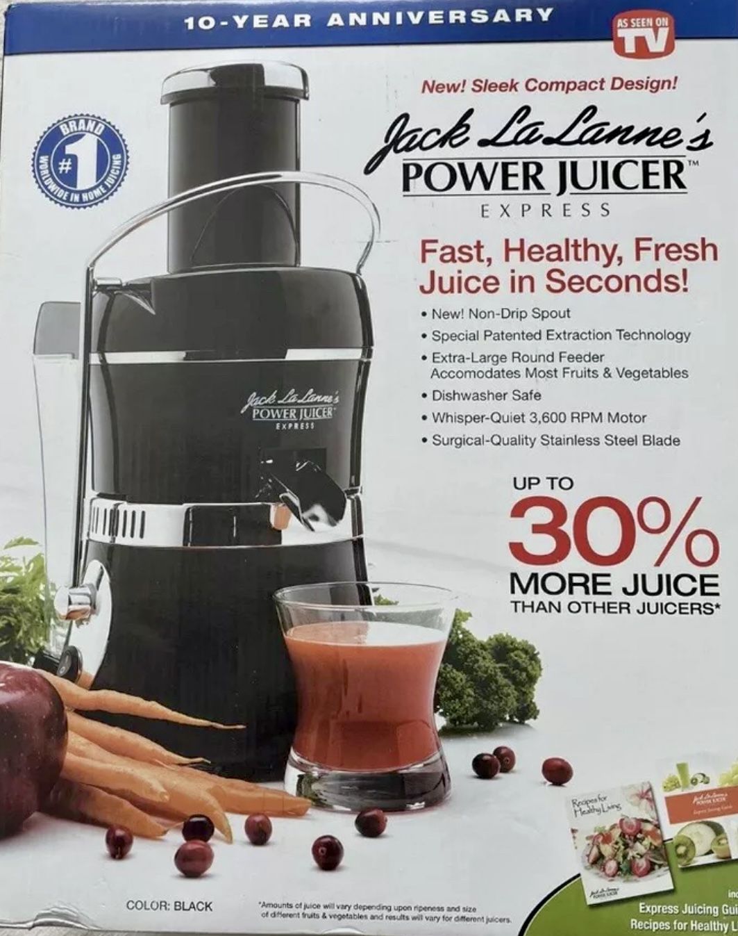 REDU$ED Juicer… Jack LaLanne’s Power Juicer Express Black 10th Anniversary Edition