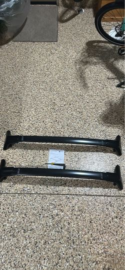 Toyota Crown Signia Black Roof Rack Cross Bars Set of 2