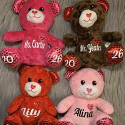 Personalized Valentine plushies 