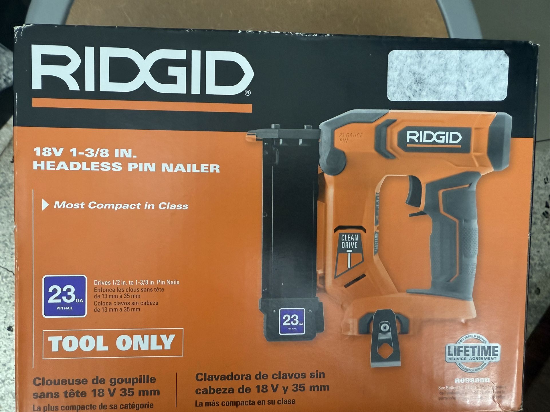 Ridgid Headless Pin Nailer