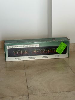 LED custom message sign