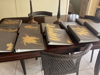 Leather with Gold Leaf Photo Albums/Binders with Archival Pages
