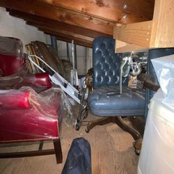 60 Red Leather Attic Stored 