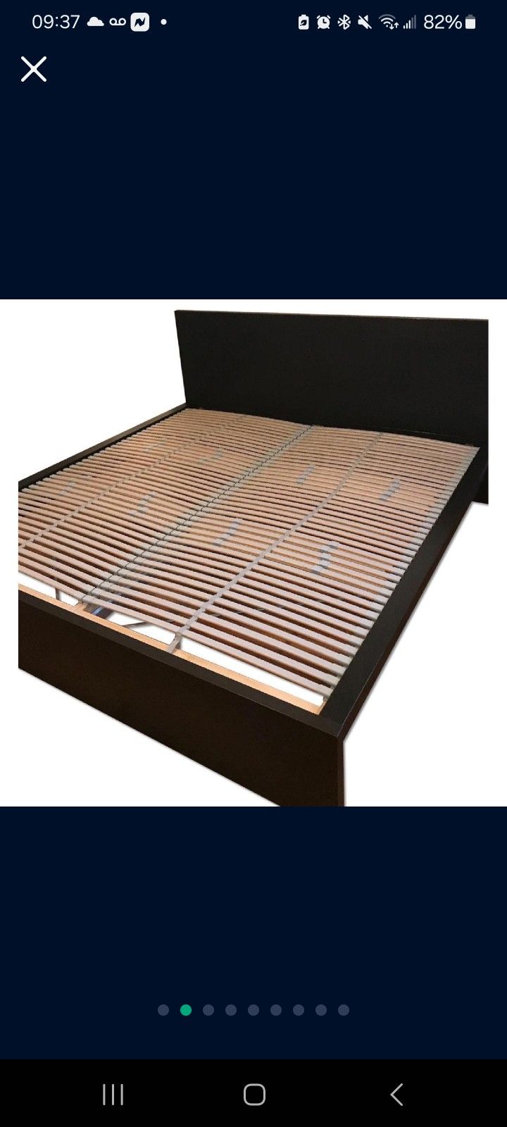Gently Used MALM King Bed Frame - Black