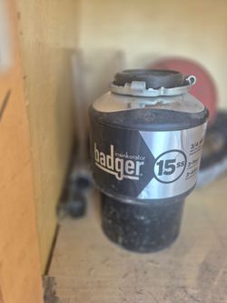 InSinkErator Badger 15SS Garbage Disposal 3/4 HP