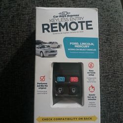 Keyless Car Remote - Ford/Lincoln/Mercury