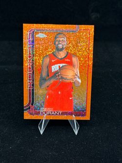 2025-26 Topps Chrome Kevin Durant #155 Orange Refractor  Rockets 5/25